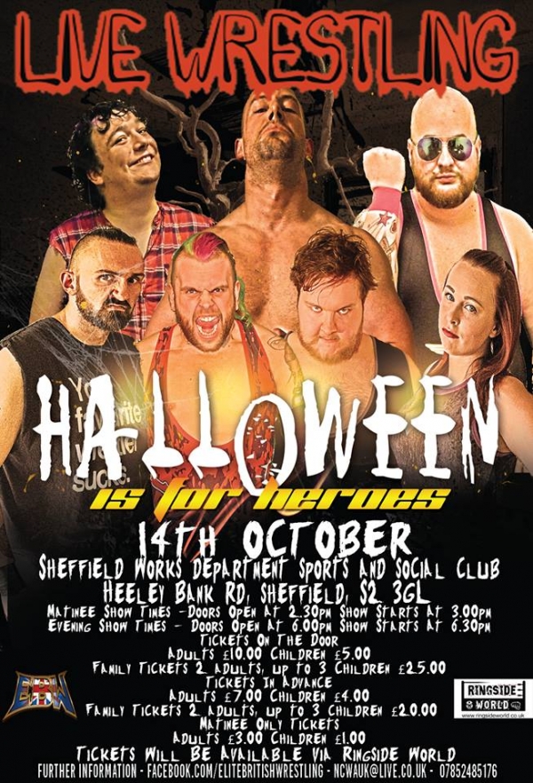 Elite British Wrestling Presents Halloween is for Heroes