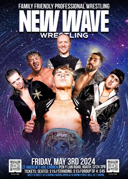 New Wave Wrestling Live 15 taking place at St Andrew's URC Church