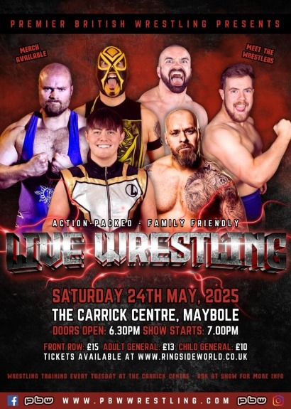 PBW Live In Maybole taking place at The Carrick Centre