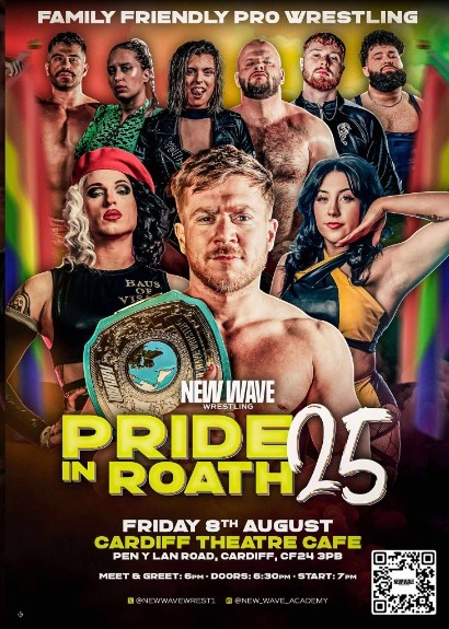 New Wave Wrestling Live: Pride In Roath taking place at St Andrew's URC Church