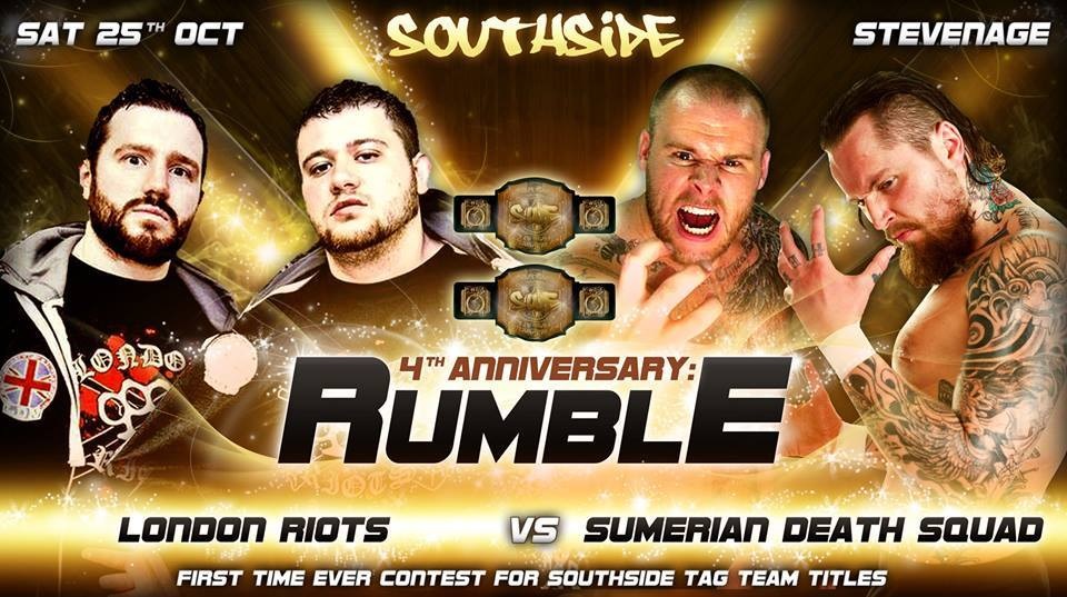 Southside Wrestling – The London Riots vs Sumerian Death Squad
