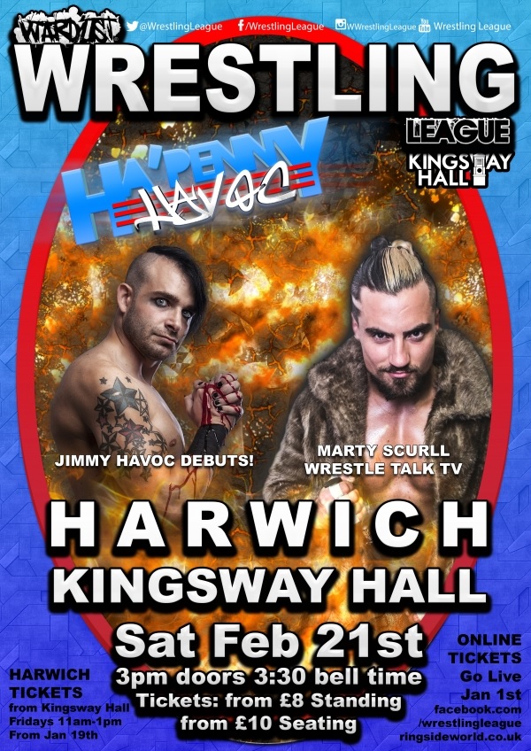 WWL Ha'Penny Havoc Match Card