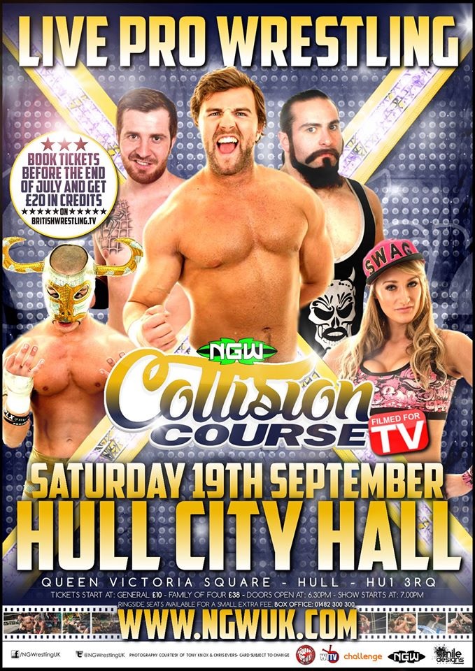 NGW returns to Hull City Hall on Saturday 19th September with Collision Course!