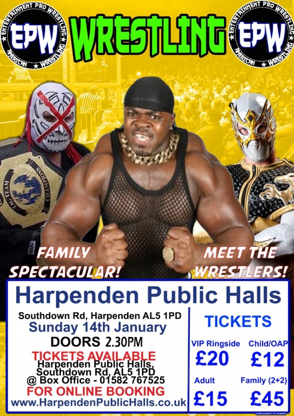 2018 AMERICAN WRESTLING EPW HARPENDEN