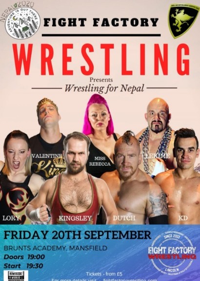 Wrestling for Nepal taking place at Brunts Academy