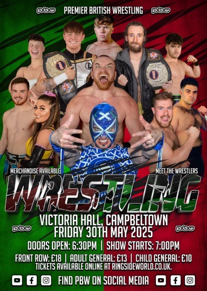 PBW Live in Campbeltown taking place at Victoria Hall