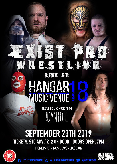 EXIST PRO WRESTLING: LIVE AT HANGAR 18 (OVER 18'S ONLY)