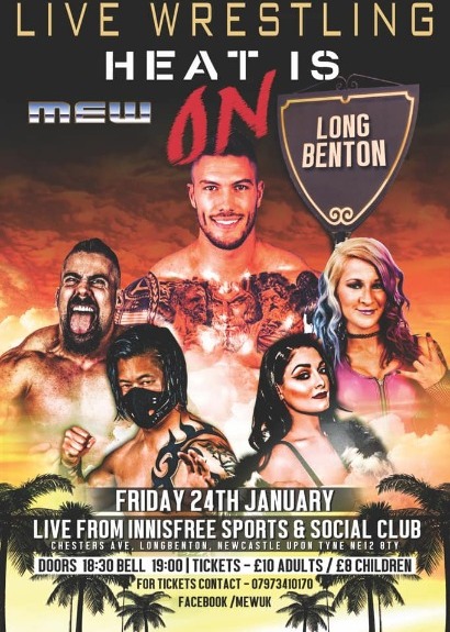 Main Event Wrestling Presents Heat Is On taking place at Innisfree Sports & Social Club
