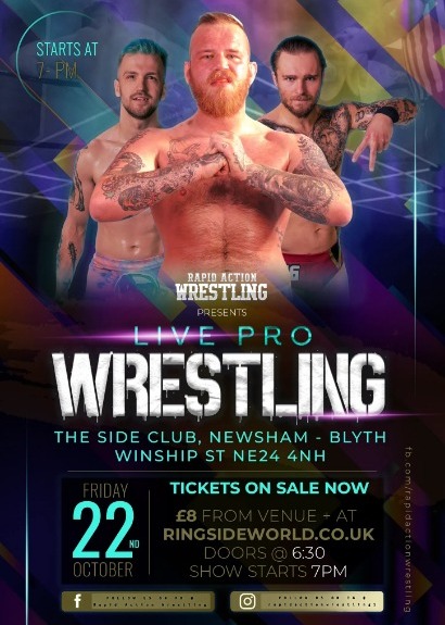 Live Professional Wrestling taking place at The Side Club