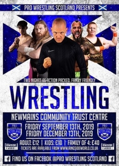 Pro Wrestling Scotland taking place at Newmains Community Trust