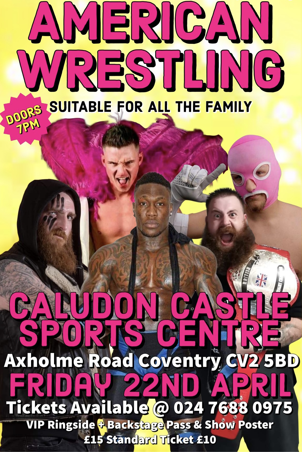 AMERICAN WRESTLING - CALUDON CASTLE event description image